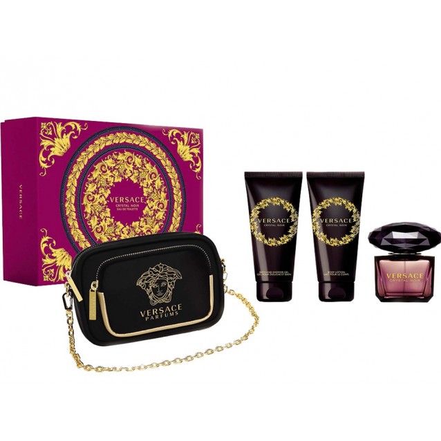 Versace Crystal Noir EDT, set cadou femei