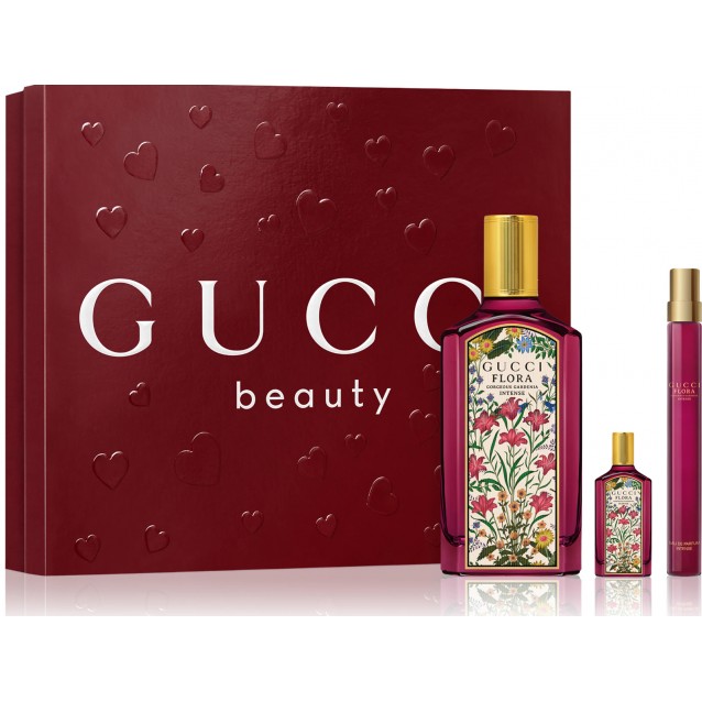 Gucci Flora Gorgeous Gardenia Intense EDPI, set cadou pentru femei