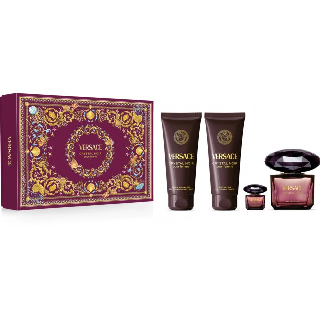 Versace Crystal Noir EDP, set cadou femei