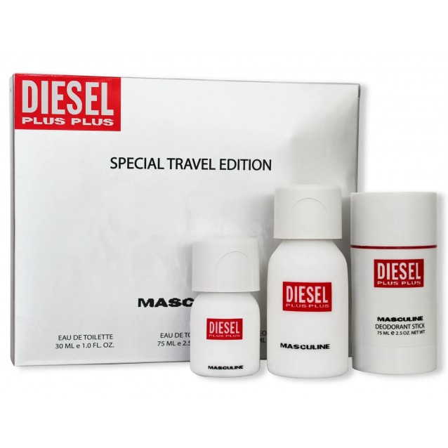 Diesel Plus Plus Masculine EDT, set cadou pentru bărbați 