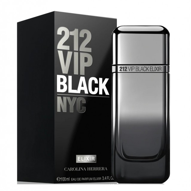 Carolina Herrera 212 Vip Black Elixir EDP, bărbați 