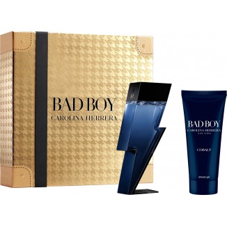 Carolina Hererra Bad Boy Cobalt EDP, set cadou pentru bărbați 