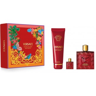 Versace Eros Flame EDP, set cadou pentru bărbați 
