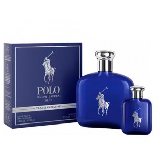 Ralph Lauren Polo Blue Travel EDT, set cadou pentru bărbați 