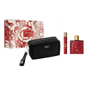 Versace Eros Flame EDP, set cadou pentru bărbați 
