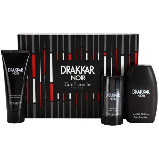 Guy Laroche Drakkar Noir EDT, set cadou pentru bărbați 