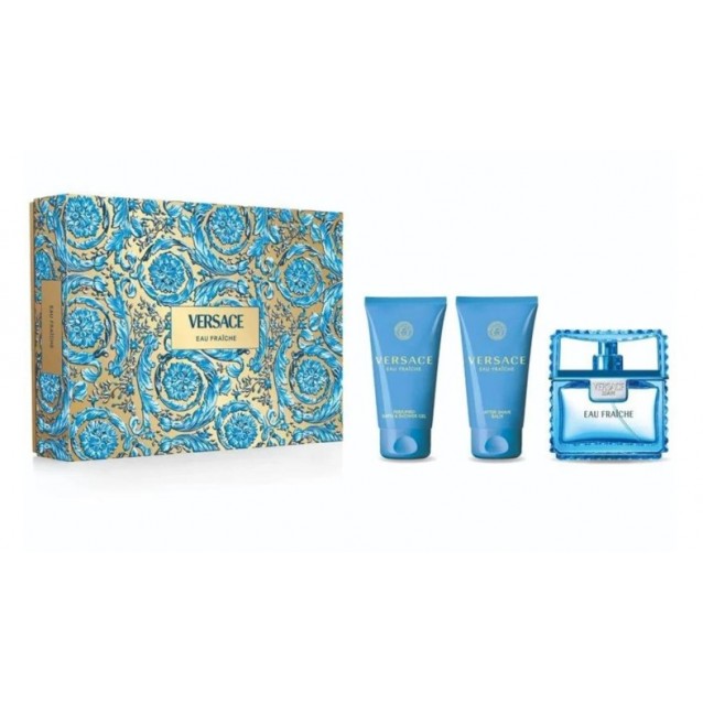 Versace Eau Fraîche EDT, set cadou pentru bărbați